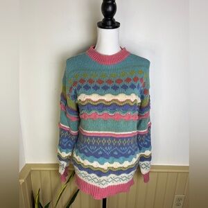 Colorful Women's Crew Neck Sweater